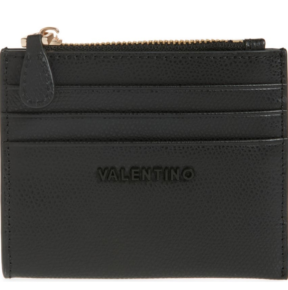Valentino By Mario Valentino Italian Leather Zip Top Closure Gia Wallet Nwt ❤️